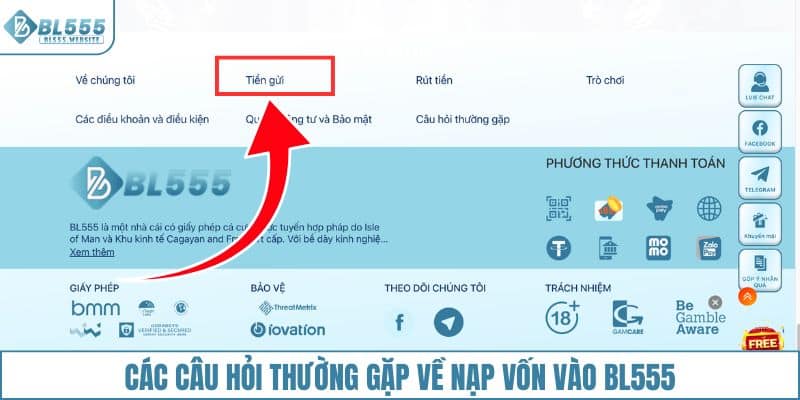 Các câu hỏi thường gặp về nạp vốn vào BL555