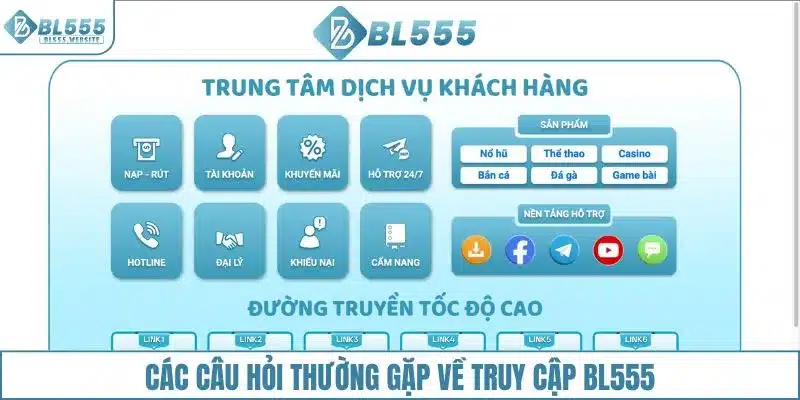 Các câu hỏi thường gặp về truy cập BL555